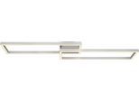 GLOBO LIGHTING Deckenleuchte "SALMOS", weiß (silbergrau), H: 10cm, 1 Stk., Leuchten, Deckenlampe Wohnzimmer-Leuchte Schlafzimmer-Leuchte Flur Küche, Deckenleuchte