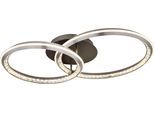GLOBO LIGHTING Deckenleuchte "ALAINA", grau matt, H: 14,5cm, 1 Stk., Leuchten, Deckenlampe Wohnzimmer-Leuchte Schlafzimmer-Leuchte Flur Küche, Deckenleuchte
