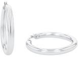 Paar Creolen AMOR "9168637", silber (edelstahlfarben), Ohrringe, Damen, Edelstahl