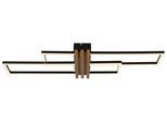 GLOBO LIGHTING Deckenleuchte "DAKARI I", schwarz matt, H: 8,6cm, 1 Stk., Leuchten, Deckenlampe Wohnzimmer-Leuchte Schlafzimmer-Leuchte Flur Küche, Deckenleuchte