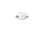 Espressotasse SELTMANN WEIDEN "Espressotasse mit Untertasse VIP. 90 ml weiß", weiß, B:12cm H:7cm Ø:12cm, Porzellan, Trinkgefäße, Espressotasse, Spülmaschinenfest, Mikrowellensicher, Ofenfest