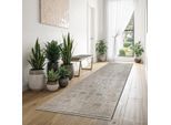 Designteppich THE CARPET "Nuvra", beige, gemustert, B:300cm H:15mm L:80cm, Polypropylen, Teppiche, abstrakt