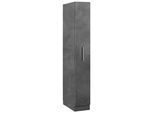 Apothekerschrank WIHO KÜCHEN "Cali", grau (front und korpus: betonfarben), B:30cm H:200cm T:57cm, Schränke, Apothekerschrank, Auszug mit 4 Ablagefächern