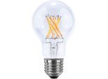 SEGULA LED-Leuchtmittel "LED Glühlampe klar", Energieeffizienz: F (A-G), transparent, L:110cm Ø:60cm, Leuchtmittel, dimmbar, E27, Glühlampe klar, 2700K, 650Lumen
