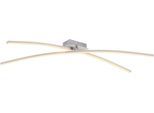 JUST LIGHT LED Deckenleuchte "SIMON", silber (stahl), 1, H: 11cm, 1 Stk., Leuchten, ein Profil drehbar, LED Deckenleuchte