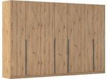Drehtürenschrank OTTO HOME "Kleiderschrank Schrank Garderobe AGORDO Schlafzimmer", braun (eiche artisan), B:315cm H:210cm T:54cm, Holzwerkstoff, Schränke, Drehtürenschrank, durchdachte Innenausstattung, in 8 Breiten und 2 Höhen MADE IN GERMANY, Topseller