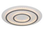 GLOBO LIGHTING Deckenleuchte "JAYDEN", weiß (weiß matt), Ø 55cm H: 6cm, 1 Stk., Leuchten, Deckenlampe Wohnzimmer-Leuchte Schlafzimmer-Leuchte Flur Küche, Deckenleuchte