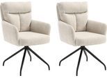 Esszimmerstuhl HOME AFFAIRE "Monaco", beige (creme, schwarz, creme), B:59cm H:92,5cm T:67,5cm, Stühle, Esszimmerstuhl, verschiedene Gestelle wählbar, Belastbar bis 120 Kg