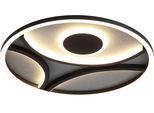 SEARCHLIGHT LED Deckenleuchte "Zendisc LED Deckenleuchte, Mattschwarz", Energieeffizienz: G (A-G), schwarz, H: 5cm, 1 Stk., Leuchten, LED Deckenleuchte