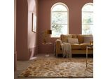 Teppich FLAIR RUGS "LEOPARD PRINT", natürlich, B:200cm H:7mm L:300cm, Oberfläche: 65% Viskose, 35% Wolle. Rückseite: 100% Baumwolle, Teppiche, Teppich