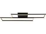GLOBO LIGHTING Deckenleuchte "TATJANA", schwarz matt, H: 5,6cm, 1 Stk., Leuchten, Deckenlampe Wohnzimmer-Leuchte Schlafzimmer-Leuchte Flur Küche, Deckenleuchte