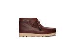 Stiefel CLARKS "WallabeeBT GTX", Damen, Gr. 44, braun, Leder, Schuhe Stiefel, mit wetterfester Membran