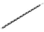Armband ADELIA´S "Herren Armband aus Edelstahl 19,5 cm", schwarz, Armbänder, Herren, 20cm, Edelstahl, Armband, Ideal als Geschenk zum Muttertag