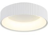 GLOBO LIGHTING Deckenleuchte "KEMP", weiß matt, 1, Ø 46cm H: 13cm, 1 Stk., Leuchten, LED Deckenleuchte weiß matt, dimmbar, Memoryfunktion, modern, Deckenleuchte