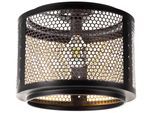 NOWA Deckenleuchte "VITO", schwarz, Ø 40cm H: 33cm, 1 Stk., Leuchten, Deckenlampe Wohnzimmer-Leuchte Schlafzimmer-Leuchte Flur Küche, Deckenleuchte