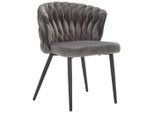 Livetastic Stuhl , Grau , Metall, Textil , Füllung: Schaumstoff , Rundrohr , 63x58x78 cm , Esszimmer, Stühle, Esszimmerstühle