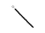 Kette ohne Anhänger JOBO, schwarz, Halsketten, Damen, Materialmix, L: 60, mit Onyx 60 cm