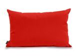 Dekokissen H.O.C.K. "Classic Uni", rot (feuerrot, unifarben), B:60cm L:40cm, Polyacryl, Dekokissen_Sitzkissen_Kissenhüllen, Kissenhülle mit Füllung, 1 Stück, 60/40 cm
