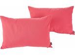 Dekokissen H.O.C.K. "Classic Uni", rosa (rosa, unifarben), B:60cm L:40cm, Polyacryl, Dekokissen_Sitzkissen_Kissenhüllen, Kissenhülle mit Füllung, 1 Stück, 60/40 cm