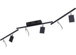 NEUHAUS PURE LED Deckenleuchte "PURE Mira", schwarz pearl, 6, H: 13cm, 1 Stk., Leuchten, Dimmbar über Fernbedienung, CCT, Spotköpfe verstellbar, LED Deckenleuchte