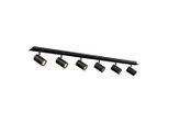 Novel Strahler , Schwarz , Metall , Uni , rechteckig , 6x12.5x116 cm , RoHS, ISO 9001, Bsci, CE , verstellbare Spotlights , Lampen & Leuchten, Innenbeleuchtung, Spots & Strahler, Deckenspots
