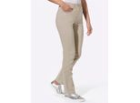 Webhose CLASSIC BASICS, Damen, Gr. 24, Kurzgrößen, beige, 72% Viskose, 25% Polyamid, 3% Elasthan, unifarben, lang, Hosen