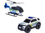 Spielzeug-Polizei DICKIE TOYS "Police Strike Squad", weiß, Spielzeugfahrzeuge, KinderT:23cm, Kunststoff, Spielzeug-Polizei, T:23cm
