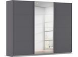 Kleiderschrank RAUCH "Schwebetürenschrank Garderobe Schrank TOP ANGEBOT Avola", grau (graumetallic, leisten graumetallic), B:271cm H:210cm T:62cm, Holzwerkstoff, Schränke, Kleiderschrank, mit eleganten Zierleisten in Chrom, Schwarz oder Weiß MADE IN GERMANY