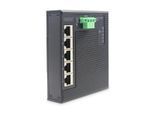 Digitus 5 Port Gigabit Ethernet Netzwerk Switch Switch, Flat, Industrial, Unmanaged