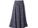Maxirock INSPIRATIONEN, Damen, Gr. 24, blau (marine, bedruckt), 100% Polyester, bedruckt, geblümt, gemustert, mehrfarbig, lang, Röcke Maxirock