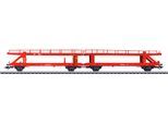 Güterwagen MÄRKLIN "Märklin Doppel-Autotransportwagen Laaeks 553.1 - 47180", rot, Modelleisenbahn-Fahrzeuge, KinderB:3,5cm H:6cm L:31cm, Kunststoff, Metall, Güterwagen, Made in Europe, B:3,5cm H:6cm L:31cm