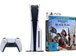 PLAYSTATION 5 Konsolen-Set "PS5 Disk Edition (Slim) inkl.Assassin’s Creed Black Flag Resynced", weiß, schwarz, B:35,8cm H:9,6cm T:21,6cm, Spielekonsolen, Konsolen-Set
