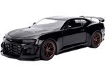 Spielzeug-Auto JADA "Fast&Furious 2024 Chevrolet Camaro 1:24", schwarz, Spielzeugfahrzeuge, KinderT:19cm, Metall, Spielzeug-Auto, T:19cm