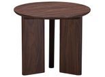 Beistelltisch OTTO HOME "Cassian", walnussfarben, B:50cm H:42cm T:50cm, Tische, Beistelltisch, schöne Holzoptik, modernes Fußgestell, Ø50 cm