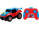 RC-Auto JADA "RC Spider-Man Buggy 1:32", rot, Fernlenkfahrzeuge, Kinder, Kunststoff, RC-Auto