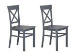 Esszimmerstuhl OTTO HOME "Tatra", dunkelgrau, dunkelgrau, B:42cm H:93cm T:50cm, Massivholz, Stühle, Esszimmerstuhl, Holzstuhl im 2er, 4er oder 6er-Set, Küchenstuhl Landhaus