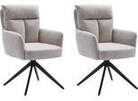 Esszimmerstuhl HOME AFFAIRE "Monaco", beige (creme, schwarz, creme), B:59cm H:92,5cm T:67,5cm, Boucle, Stühle, Esszimmerstuhl, verschiedene Gestelle wählbar, Belastbar bis 120 Kg