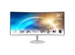 MSI PRO MP341CQWDE Curved Monitor 86,4 cm (34") Weiß