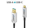 FiberX Serie - USB 3.1 Glasfaser Kabel - USB-A USB-C - 25m