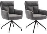 Esszimmerstuhl HOME AFFAIRE "Monaco", grau (grau, schwarz, grau), B:59cm H:92,5cm T:67,5cm, Boucle, Stühle, Esszimmerstuhl, verschiedene Gestelle wählbar, Belastbar bis 120 Kg