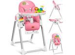 KIDIZ® 3in1 Hochstuhl Kinderhochstuhl inkl. Spielbügel , Babyliege , Kombihochstuhl Babyhochsitz ,7 höhenverstellbar Verstellbare Rückenlehne , mitwachsend ab 0 Monate bis 6 Jahre Babystuhl