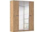 Drehtürenschrank RAUCH "Kleiderschrank Schrank Garderobe OTELI inkl. Inneneinteilung", eiche artisan, B:181cm H:229cm T:54cm, Holzwerkstoff, Schränke, Drehtürenschrank, mit zusätzlichen Einlegeböden, optional mit Spiegel MADE IN GERMANY