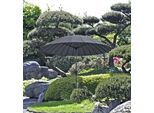 Sonnenschirm GARDEN PLEASURE "Sonnenschirm mit 24 Streben, anthrazit", grau (anthrazit), Standschirme, Sonnenschirm, mit 24 Streben, Ø 255 cm
