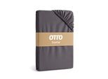 Spannbettlaken OTTO HOME "BLACKBERRY in BASIC und PREMIUM Qualität, 100% Baumwolle", anthrazit, B:200cm L:200cm, Jersey (160 g/m²), Obermaterial: 100% Baumwolle, Bettlaken, Spannbettlaken, für hohe Matratzen bis 28 cm, Bettlaken, Spannbetttuch, pflegeleicht