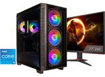 CAPTIVA Gaming-PC-Komplettsystem "Highend Gaming I95-231 TFT Bundle", Energieeffizienz: F, schwarz, ohne Betriebssystem, 32 GB RAM 1.000 GB SSD, Computer_Komplettsysteme, Gaming-PC-Komplettsystem