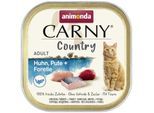 animonda Carny Country Nassfutter Katze, Adult, Huhn, Pute und Forelle 128x100 g