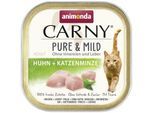 animonda Carny Nassfutter Katze Adult Pure and Mild Huhn mit Katzenminze 32x100 g