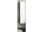 Hochschrank WELLTIME "Bardolino", grau matt, weiß hochglanz, B:35cm H:31cm T:157cm, Schränke, Hochschrank, Badschrank mit innen verspiegelter Tür in Weiß Hochglanz