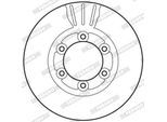 FERODO Bremsscheibe PREMIER ddf2161c 261mm 24mm für KIA