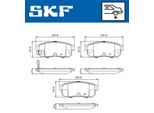 SKF Bremsbelagsatz, Scheibenbremse vkbp90620a für MAZDA INFINITI Suzuki